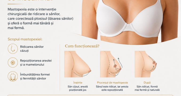 Mastopexie ce inseamna